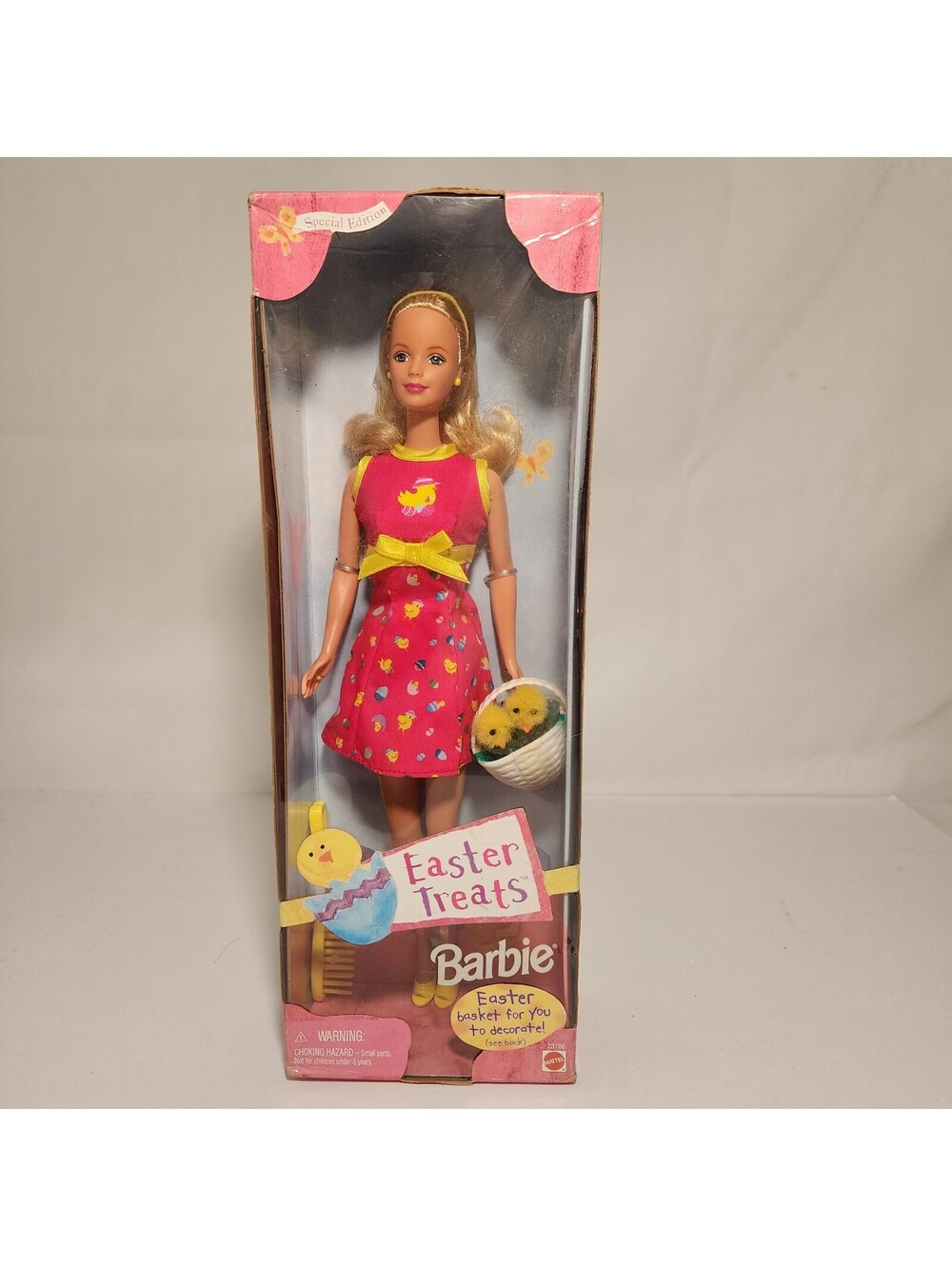 VTG 1999 Easter Treats Barbie Special Edition NRFB 23786 Spring Chick Dress NEW